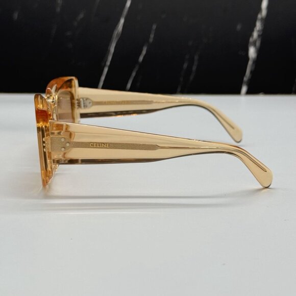 NEW CL40277F 42J CELINE SUNGLASSES ORANGE BROWN WOMEN EYEWEAR CELINE - Picture 8 of 13